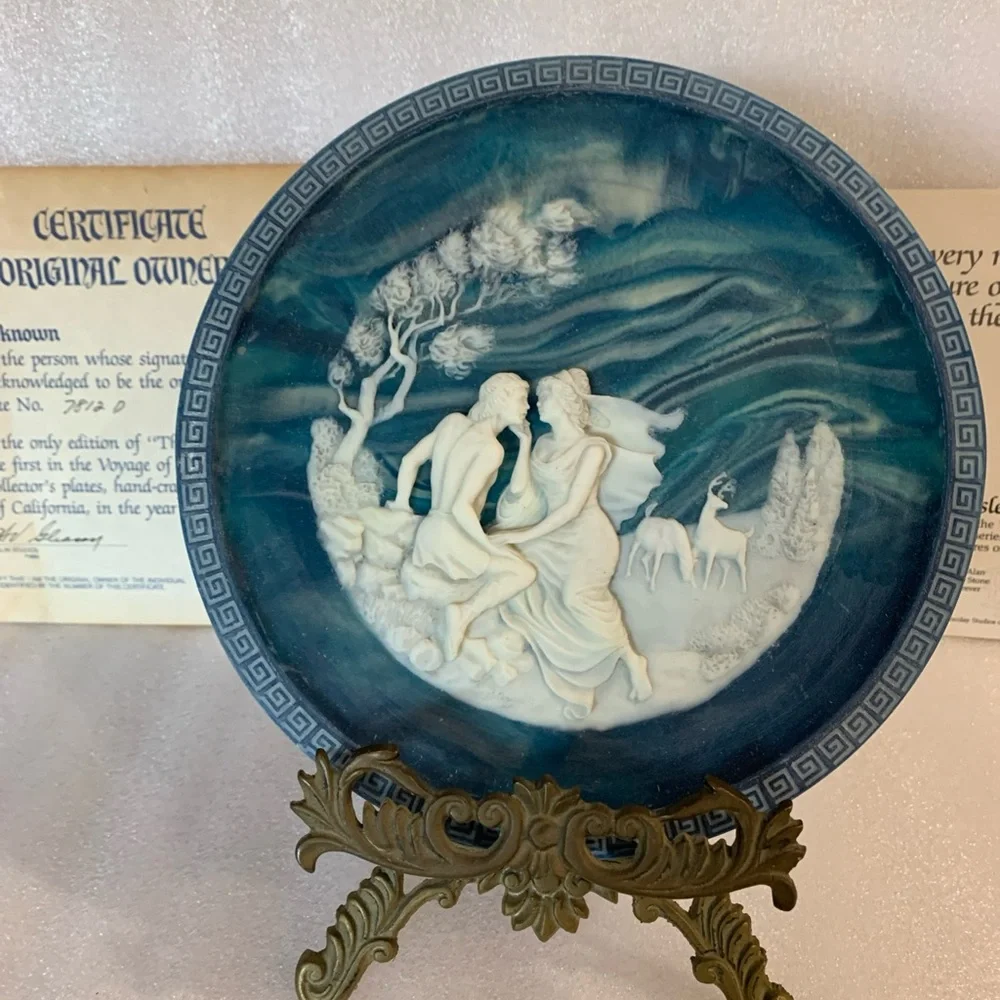 Blue and White Decorative Plate - Picture 1 of 7